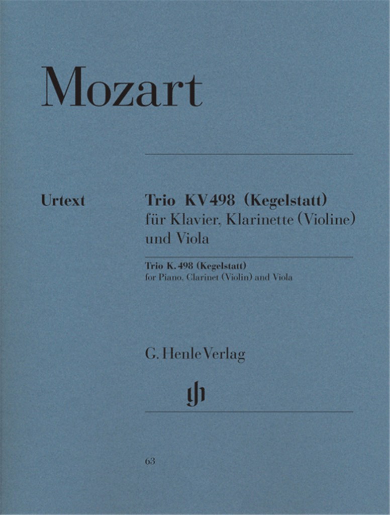 Trio Es-Dur KV498 ( Kegelstatt )